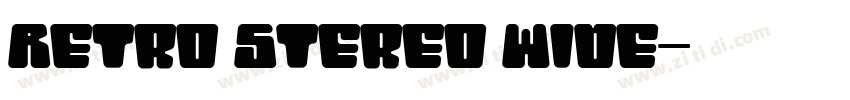 Retro Stereo Wide字体转换